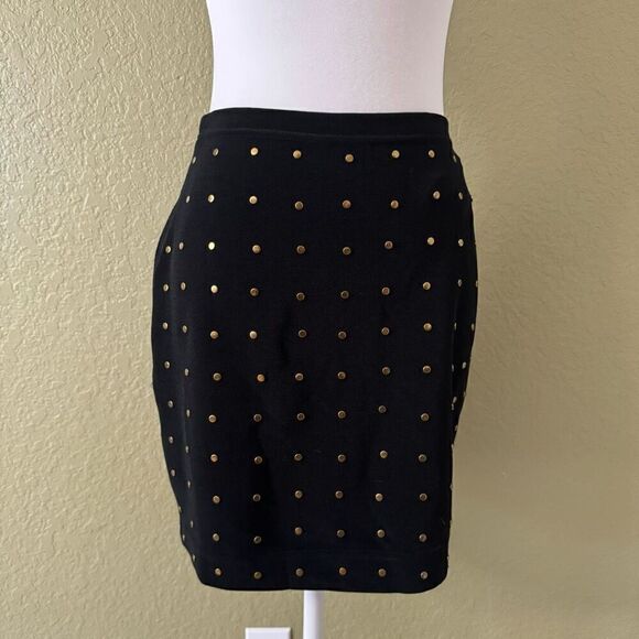 Tadashi Shoji Women's Brass Studded Suit Set Black 2 Piece Bold Office Statement - Picture 9 of 10